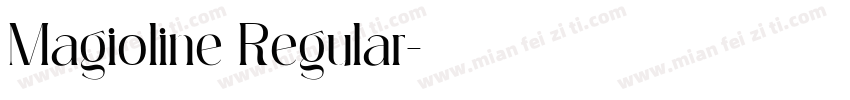 Magioline Regular字体转换